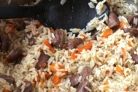 Плов с сердечками куриными