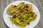 Картошка с окорочками в духовке