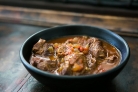 Тушеная баранина с овощами