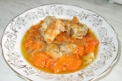 Курица, тушенная с тыквой