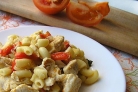 Рожки с курицей в мультиварке