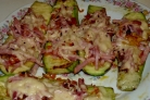 Кабачки с ветчиной и сыром