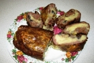 Мясной рулет с картофелем