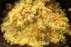 Плов из баранины на костре