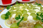 Салат "Перевертыш" с грибами