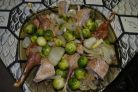 Ароматная утка с брюссельской капустой