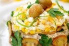 Салат из индейки с солеными огурцами