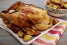 Запеченная курица с картошкой