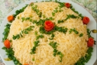 Салат блинный с курицей