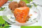 Перцы фаршированные морковью и рисом