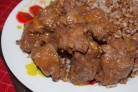 Гуляш из куриной печени