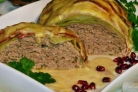 Мясной рулет с капустой