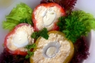 Перец, фаршированный сыром и яйцом