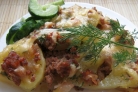 Картофельная запеканка с фаршем на скорую руку