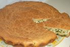 Пирог с луком и яйцами