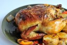 Целая курица в духовке