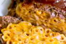Мясной рулет с макаронами и сыром
