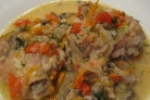 Курица с грибами и овощами