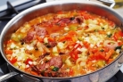 Баранина тушеная с овощами