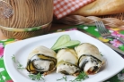 Нежные рулетики из кабачков с куриным филе