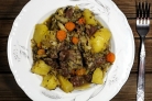 Тушеное сердце с картошкой