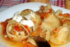 Говядина с кабачками и помидорами