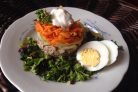 Салат из печени и моркови