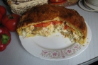 Пирог с грибами закрытый
