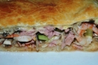 Пицца с креветками и грибами