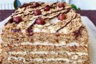 Торт "Женский каприз" с ореховыми коржами