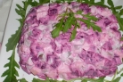 Селедка под шубой кубиками