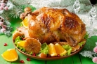 Курица, запеченная с апельсинами