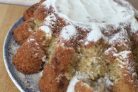 Творожный лимонно-банановый кекс