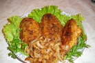 Жареный морской окунь