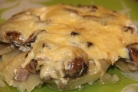 Картофельная запеканка с грибами и сыром