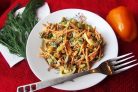 Салат с куриными сердечками и огурцом