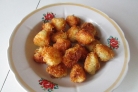 Картофельные шарики на сковороде