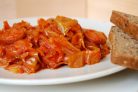Тушеная капуста с сосиской