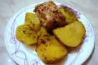 Курица с овощами в собственном соку