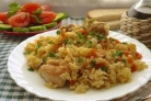 Плов с курицей и овощами