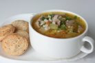 Суп из перловой крупы с мясом