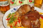 Рулька в пиве запеченная