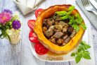 Мясо в тыкве в духовке
