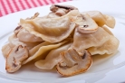 Постные вареники с грибами