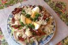Мясной салат с пекинской капустой