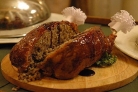 Курица, фаршированная гречкой
