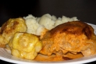 Курица со сметаной и чесноком