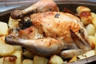 Запеченная курица с тимьяном