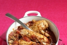 Курица с помидорами и грибами