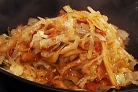 Капуста с баклажанами